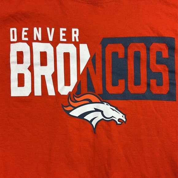 NFL Team Apparel Denver Broncos Long Sleeve Graphic Tee Mens Size 3XL Orange NWT - Picture 4 of 12